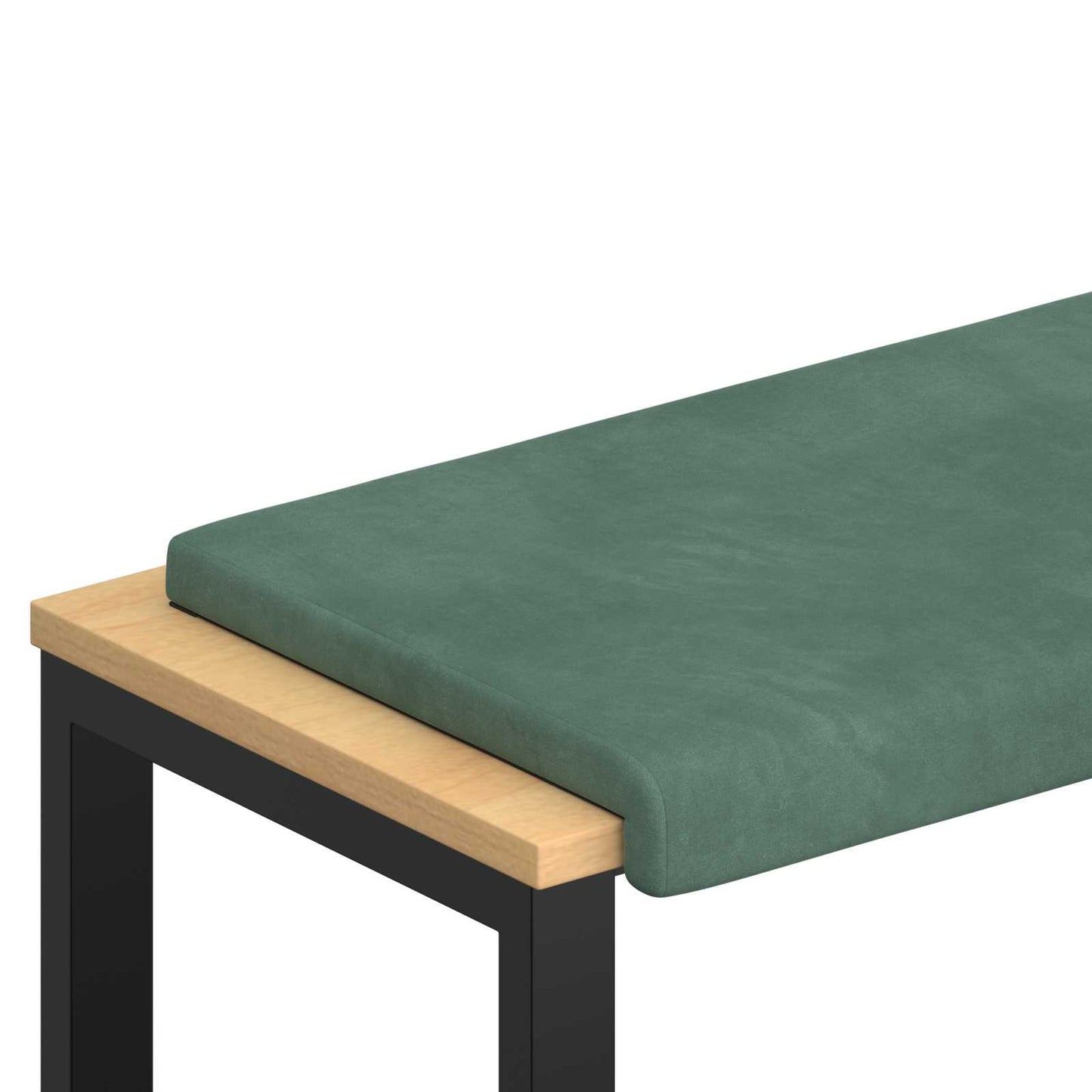 Bankkussen fluweel Zeegroen Diepte 35 cm