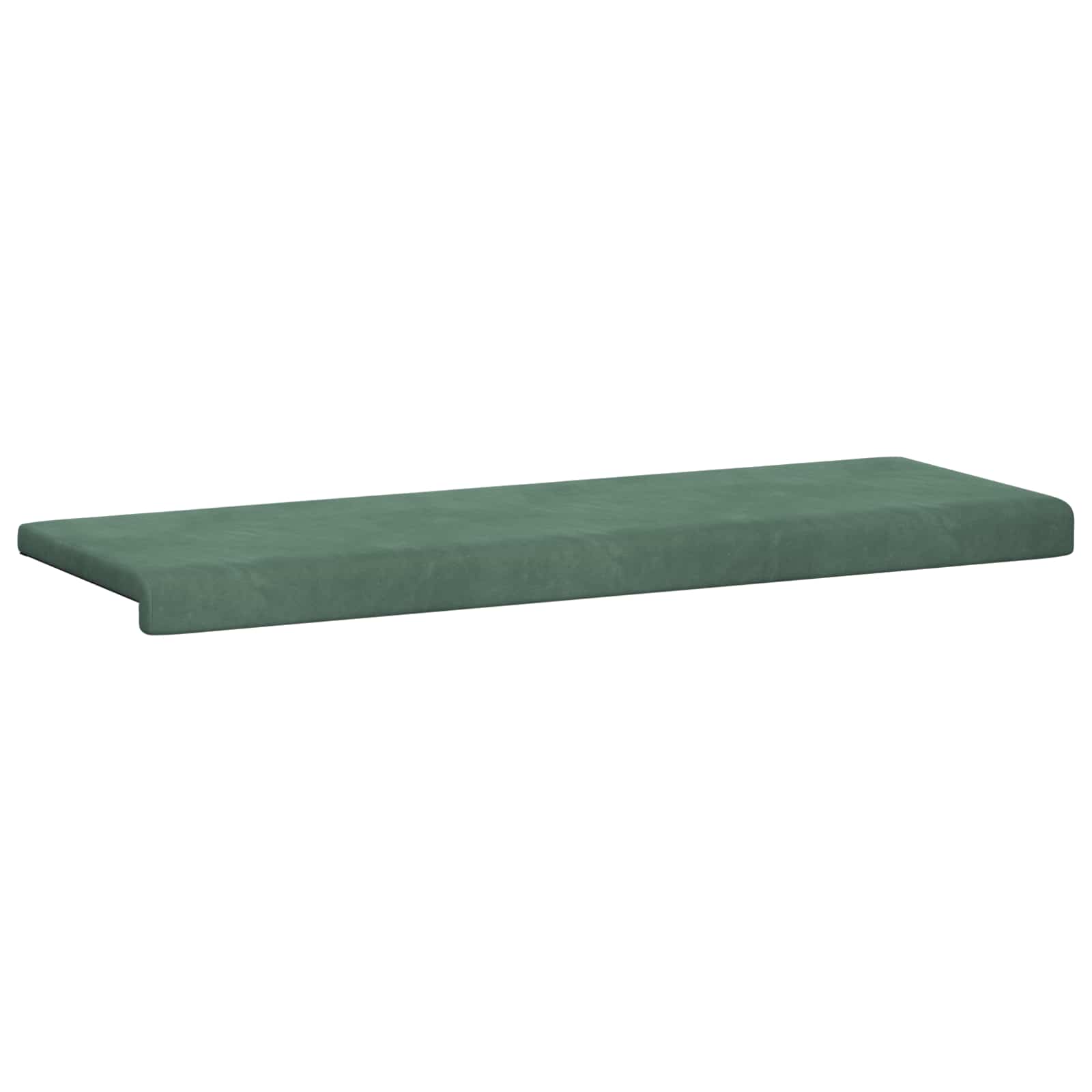 Bankkussen fluweel Zeegroen Diepte 35 cm