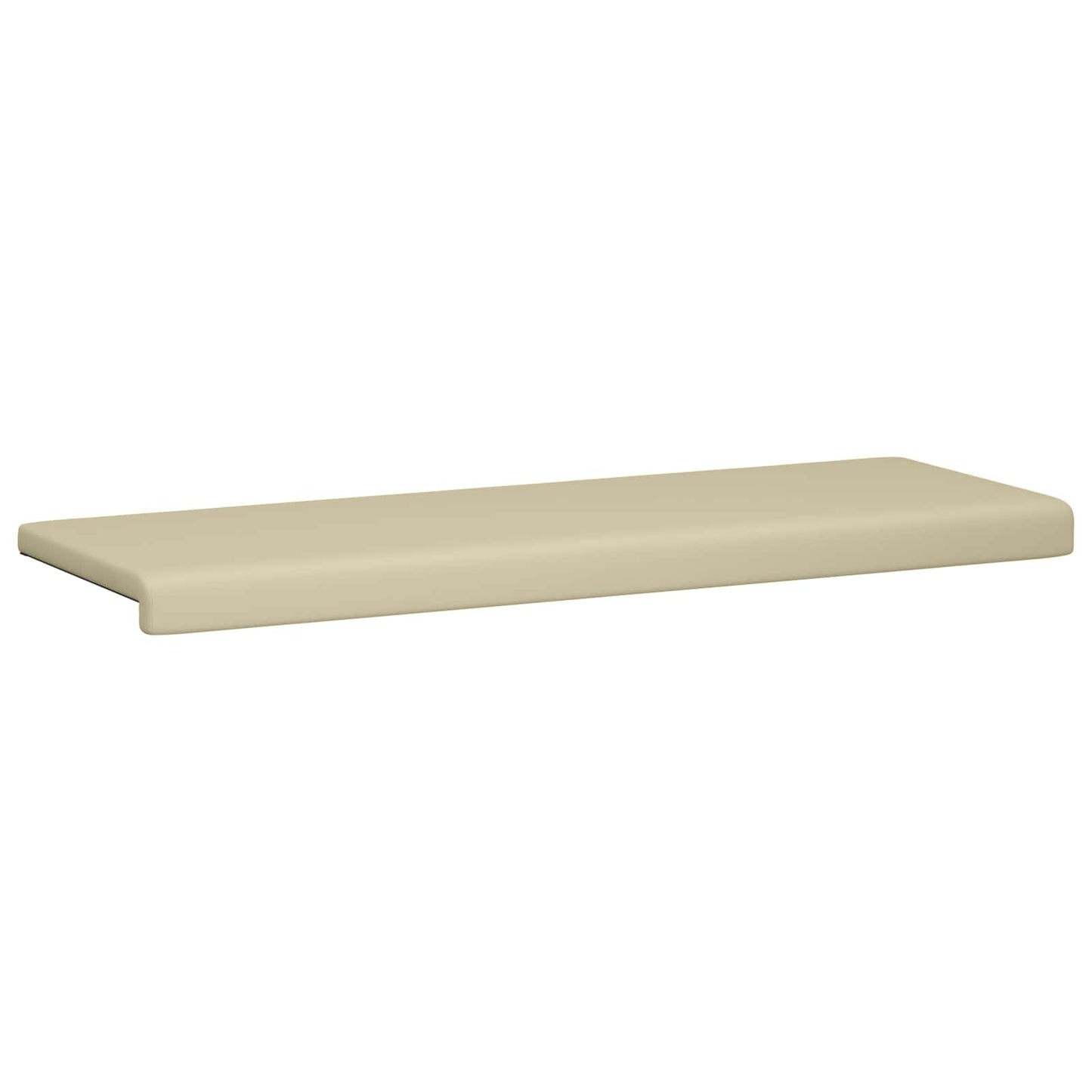 Bankkussen Kunstleer Crèmekleurig Diepte 35 cm