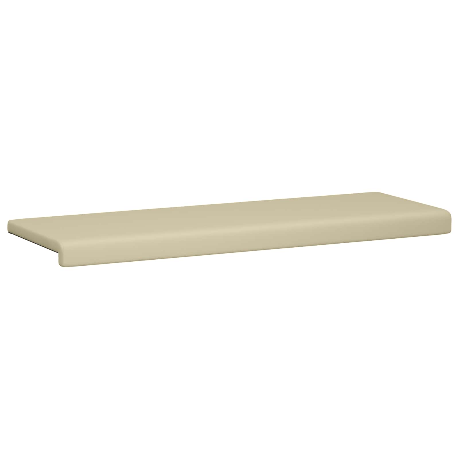 Bankkussen Kunstleer Crèmekleurig Diepte 35 cm