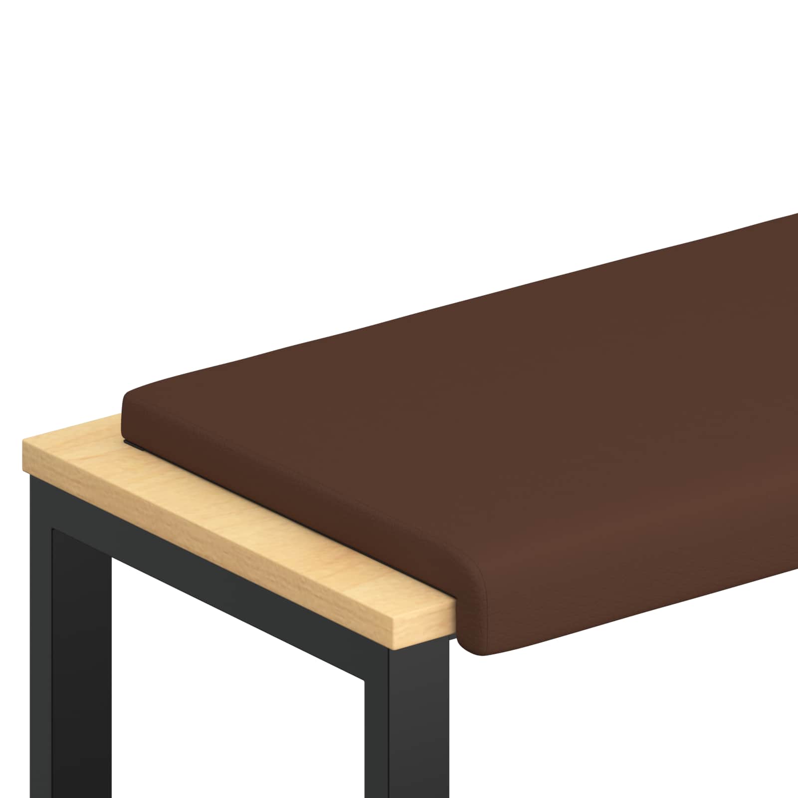 Bankkussen Kunstleer Bruin Diepte 35 cm