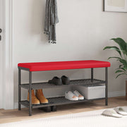 Bankkussen kunstleer rood 110x38 cm