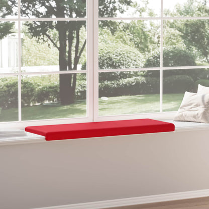 Bankkussen Kunstleer Rood Diepte 35 cm