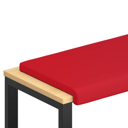 Bankkussen Kunstleer Rood Diepte 35 cm