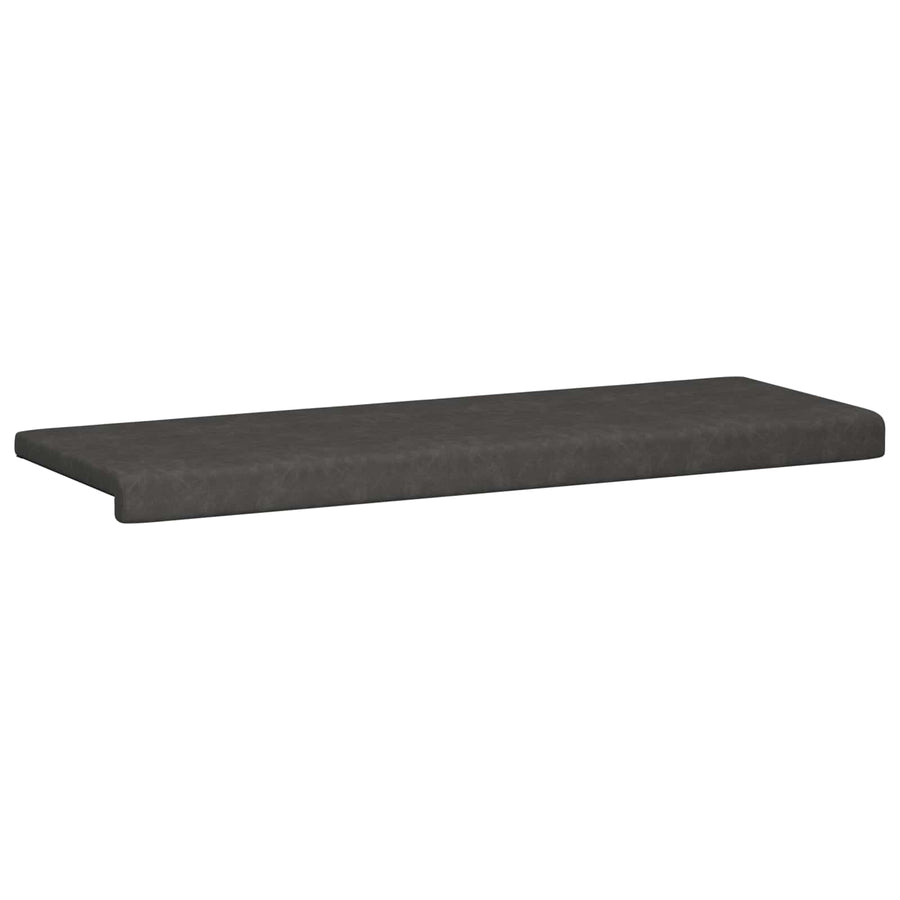 Bankkussen Kunstleer Zwart Diepte 35 cm