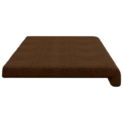 Bankkussen Faux Suède Stof Bruin Diepte 35 cm