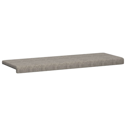 Bankkussen Faux Suède Stof Lichtgrijs Diepte 35 cm