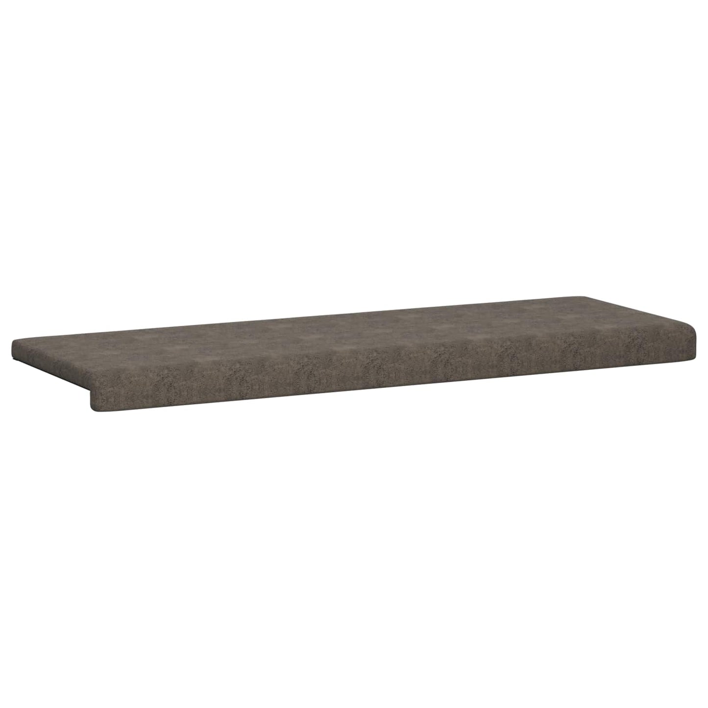 Bankkussen Faux Suède Stof Donkergrijs Diepte 35 cm
