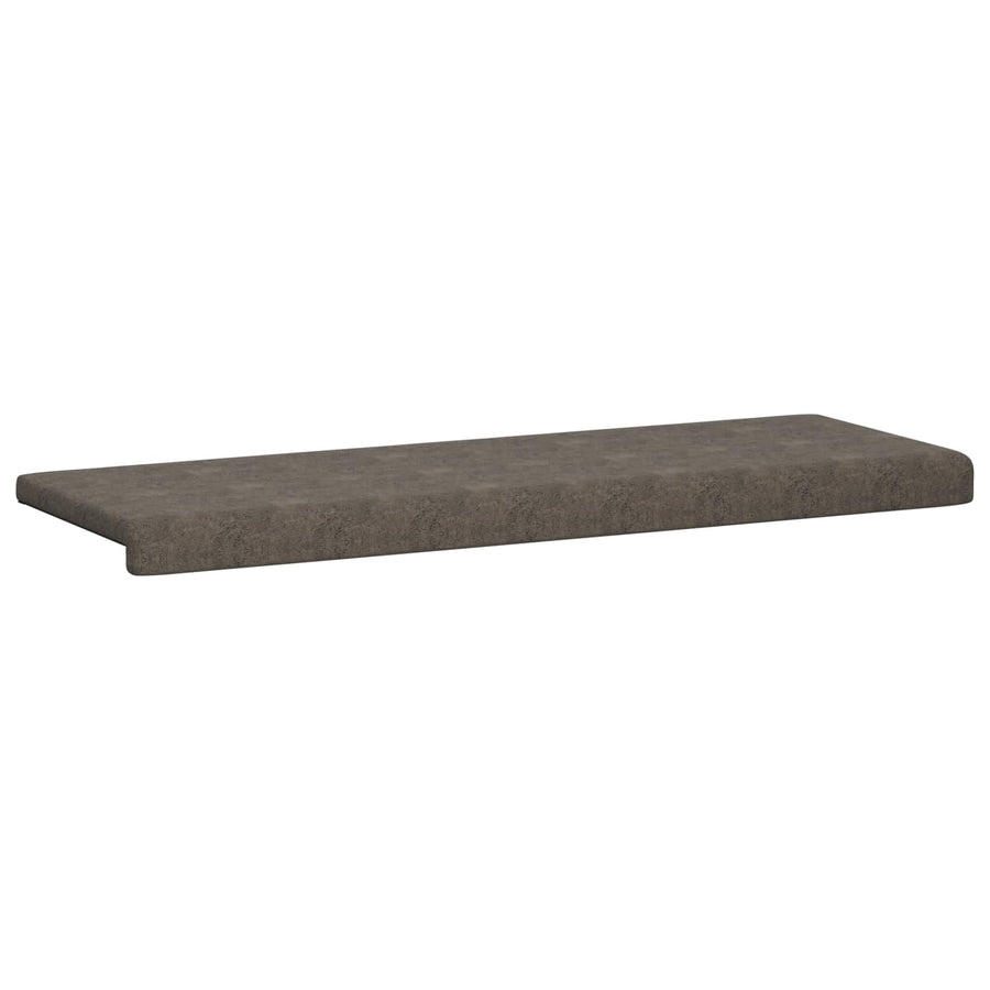 Bankkussen Faux Suède Stof Donkergrijs Diepte 35 cm
