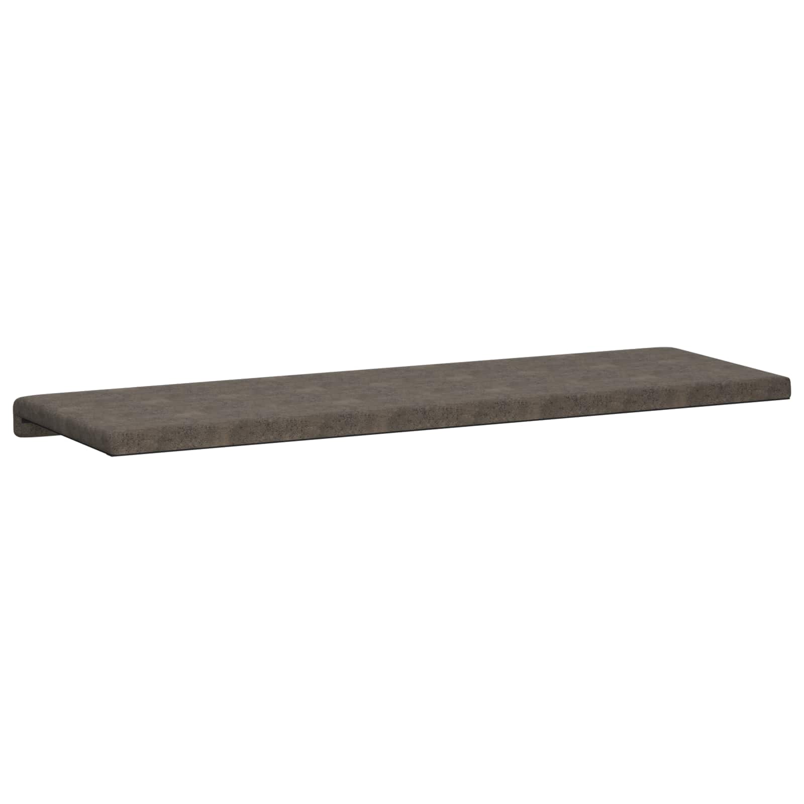 Bankkussen Faux Suède Stof Donkergrijs Diepte 35 cm