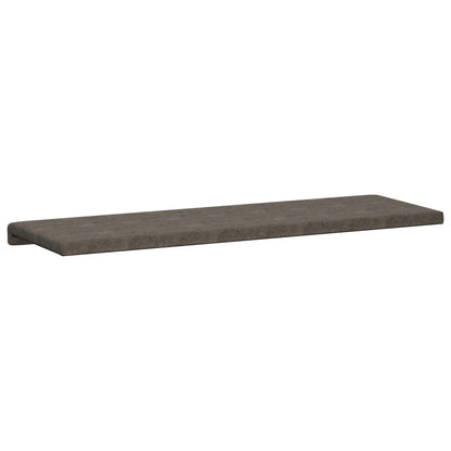 Bankkussen Faux Suède Stof Donkergrijs Diepte 35 cm