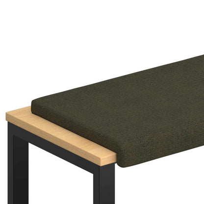 Bankkussen Faux Suède Stof Legergroen Diepte 35 cm