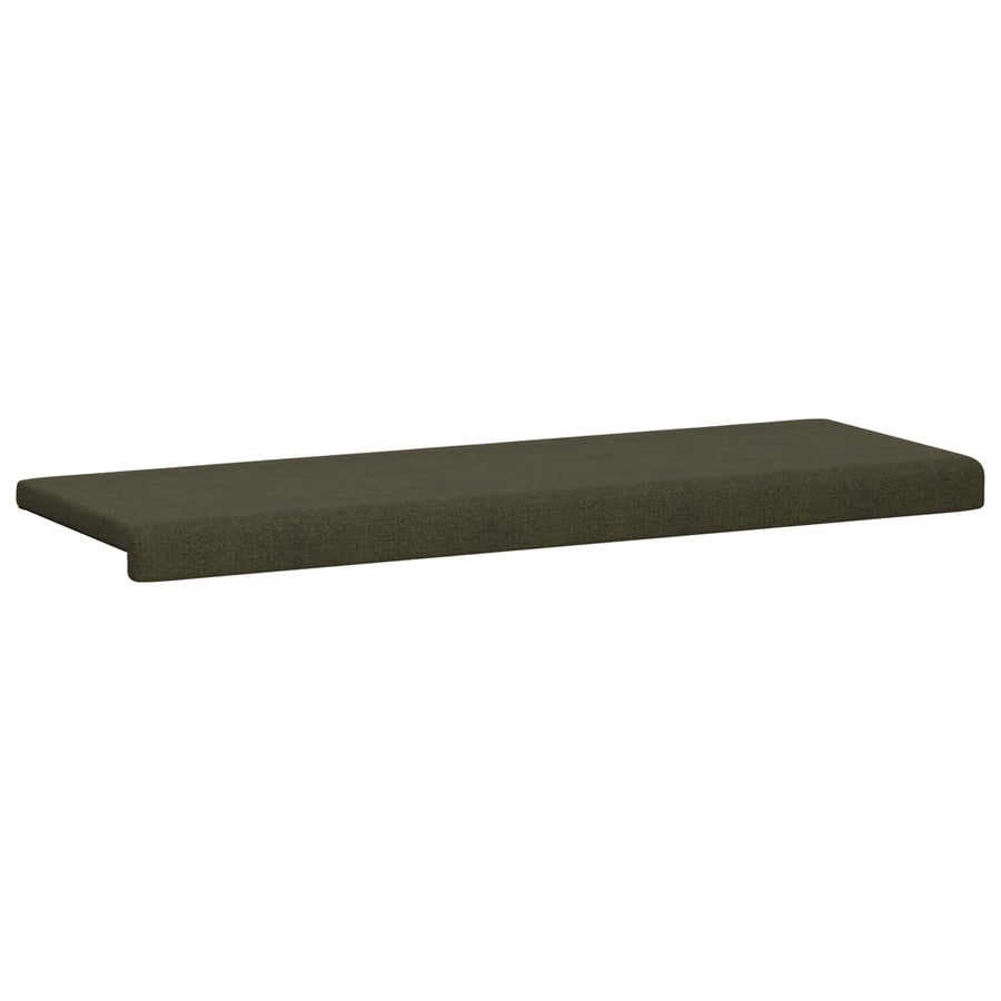 Bankkussen Faux Suède Stof Legergroen Diepte 35 cm