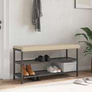 Bankkussen microvezel 110x38x6,5 cm crèmekleurig