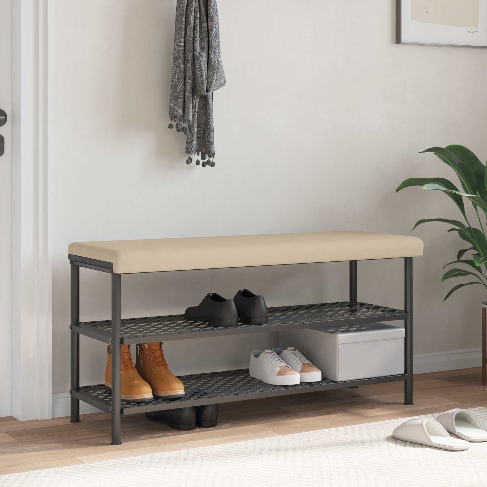 Bankkussen Microvezel Crèmekleurig Diepte 35 cm