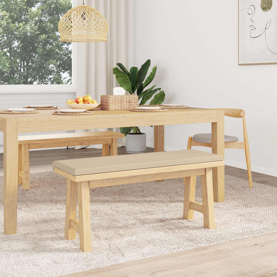 Bankkussen Microvezel Crèmekleurig Diepte 35 cm