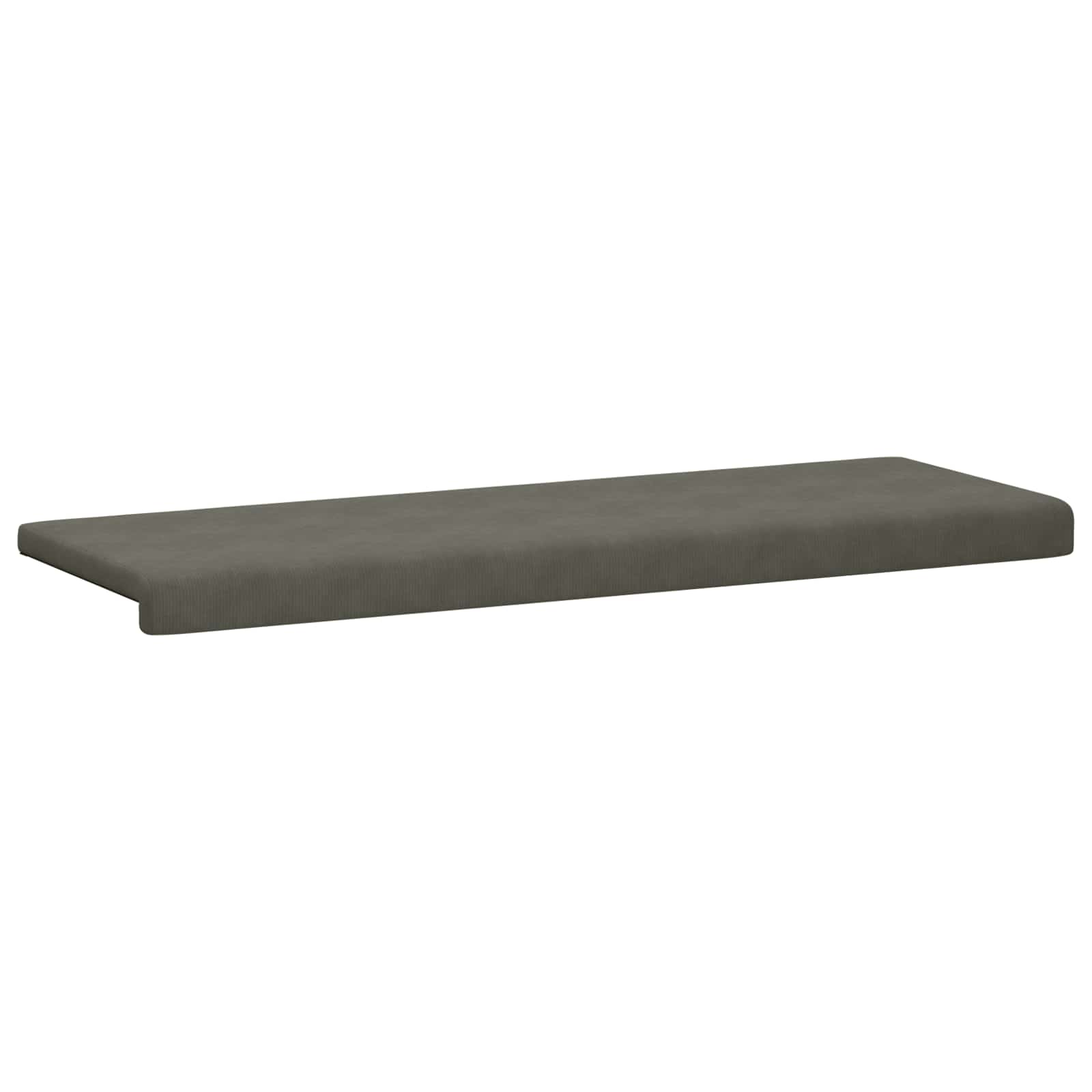 Bankkussen corduroy Lichtgrijs Diepte 35 cm