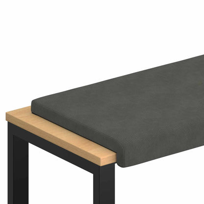 Bankkussen corduroy Donkergrijs Diepte 35 cm