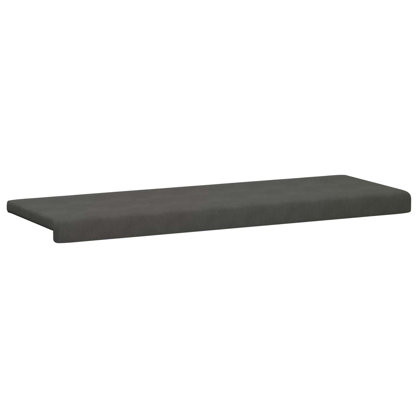 Bankkussen corduroy Donkergrijs Diepte 35 cm