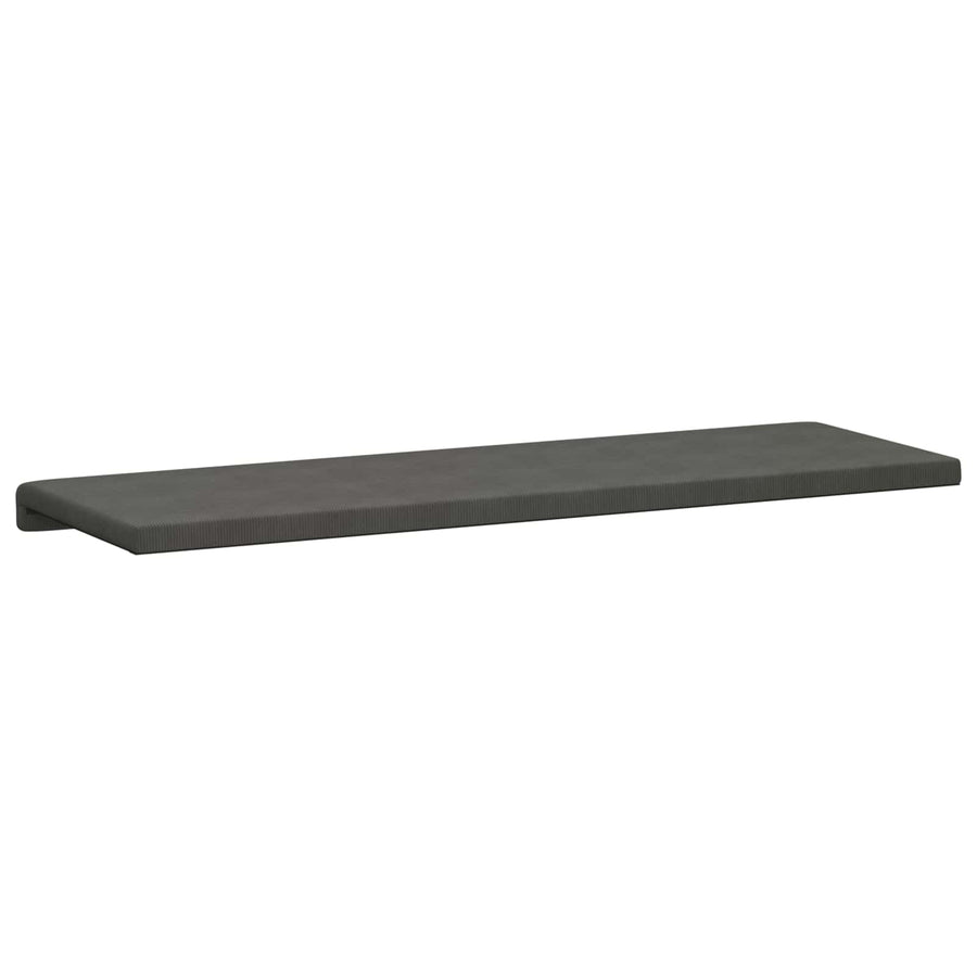 Bankkussen corduroy Donkergrijs Diepte 35 cm