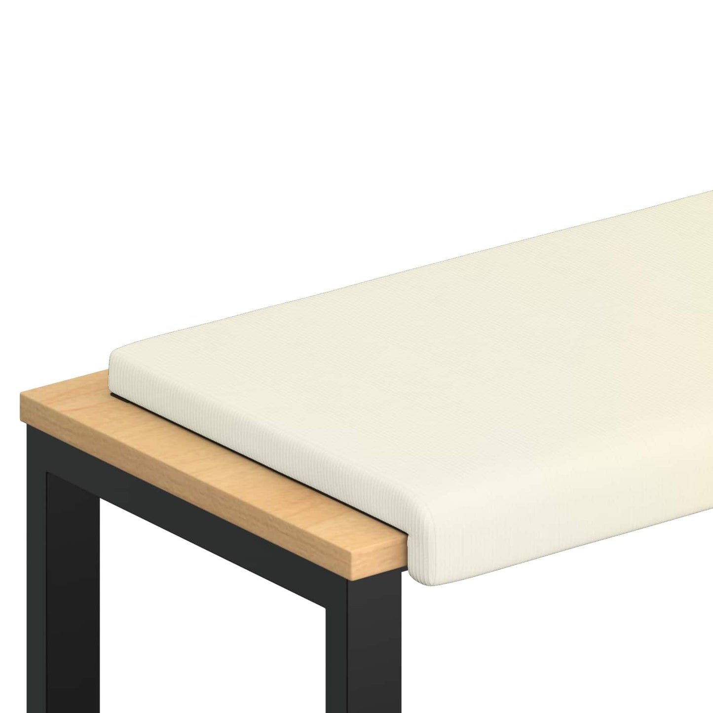 Bankkussen corduroy Crèmekleurig Diepte 35 cm