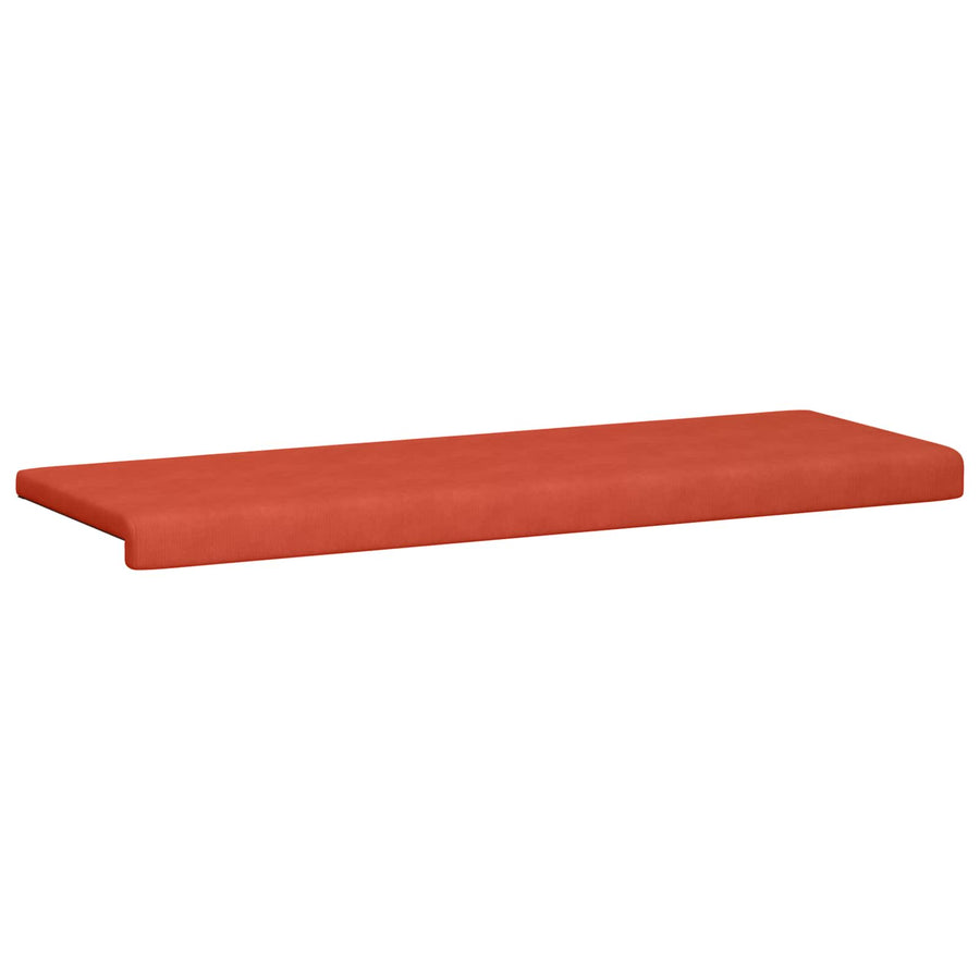 Bankkussen corduroy Rood-oranje Diepte 35 cm