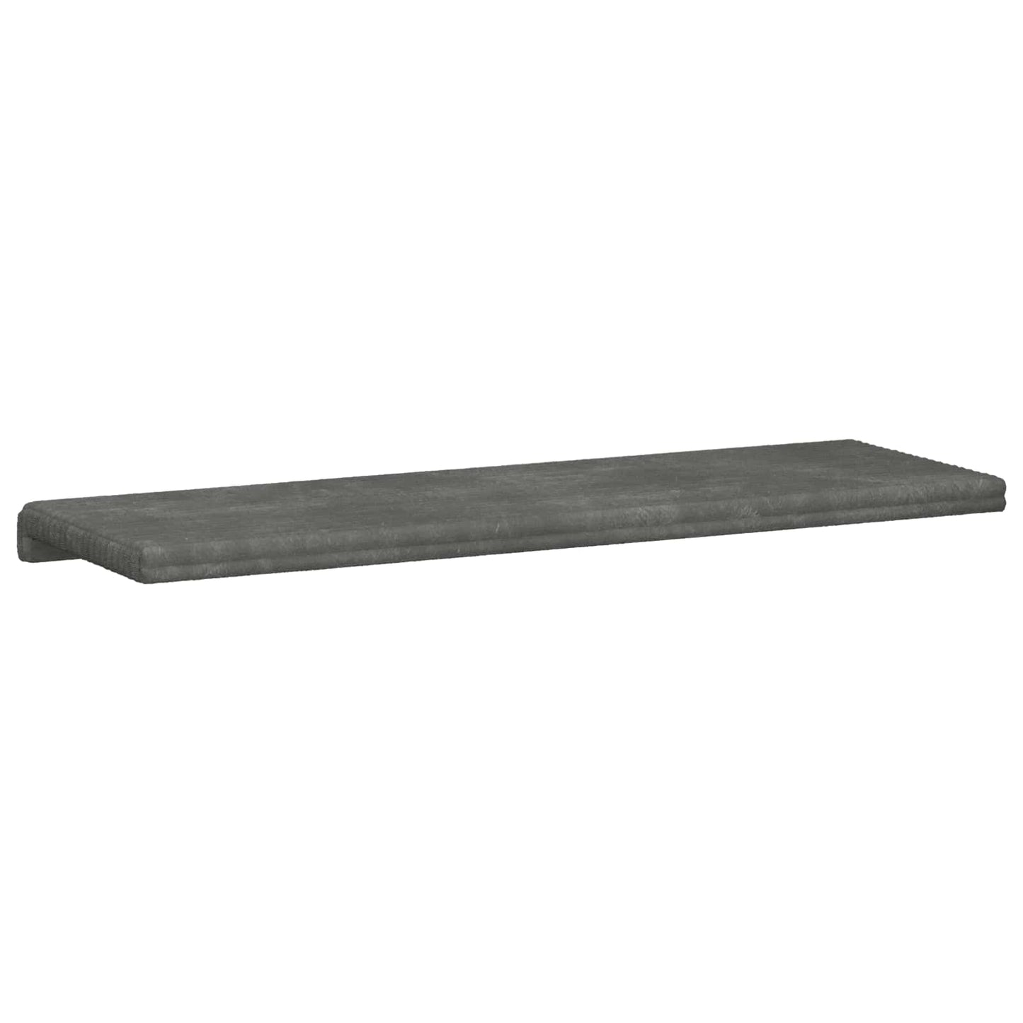 Bankkussen Pluche Corduroy Lichtgrijs Diepte 35 cm