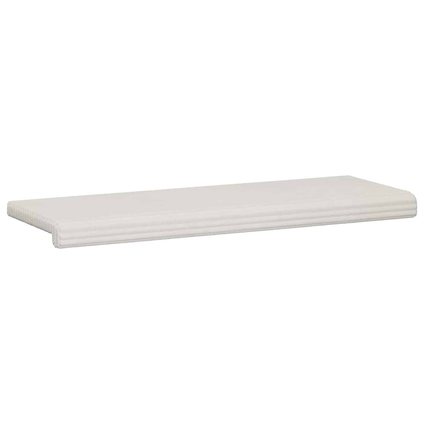 Bankkussen Pluche Corduroy Crèmekleurig Diepte 35 cm
