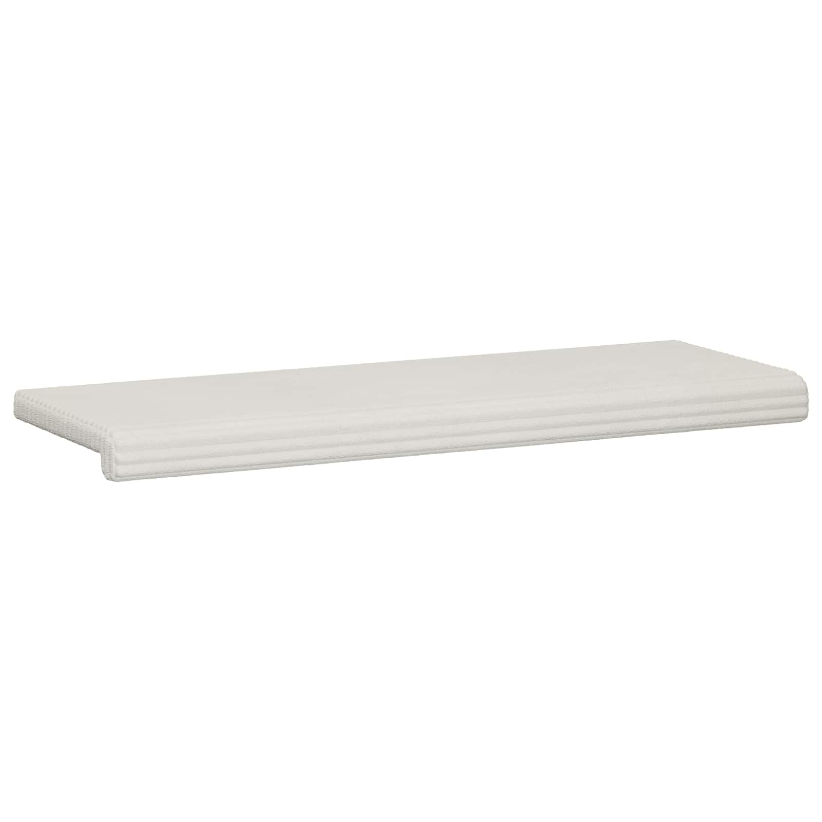 Bankkussen Pluche Corduroy Crèmekleurig Diepte 35 cm