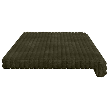 Bankkussen Pluche Corduroy Groen Diepte 35 cm