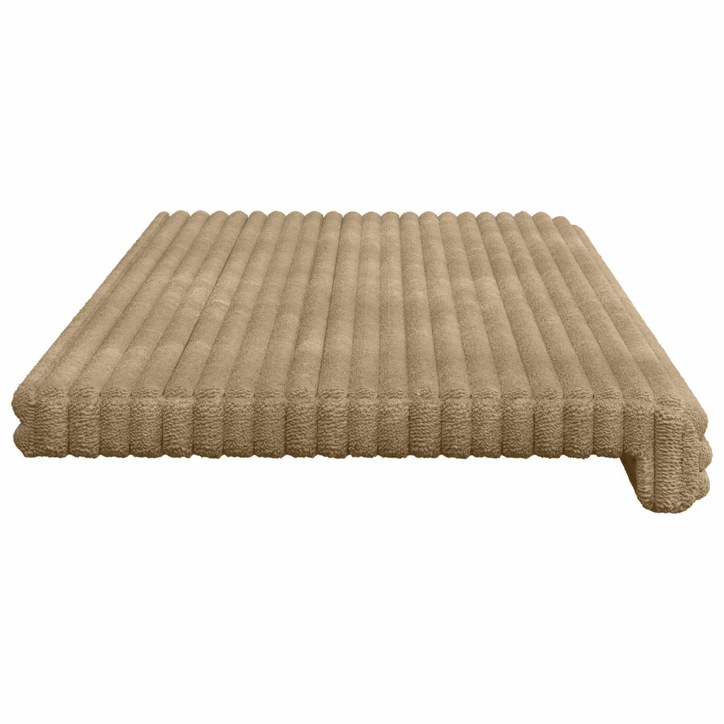 Bankkussen Pluche Corduroy Taupe Diepte 35 cm