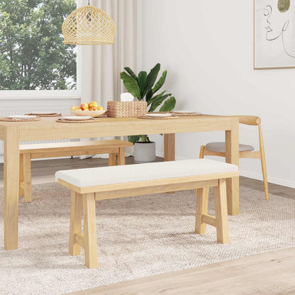 Bankkussen Sherpa Stof Crèmekleurig Diepte 35 cm