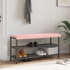 Bankkussen Sherpa Stof Roze Diepte 35 cm
