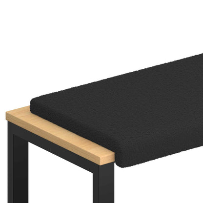 Bankkussen Sherpa Stof Zwart Diepte 35 cm
