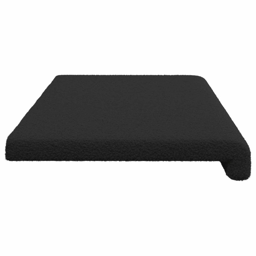 Bankkussen Sherpa Stof Zwart Diepte 35 cm