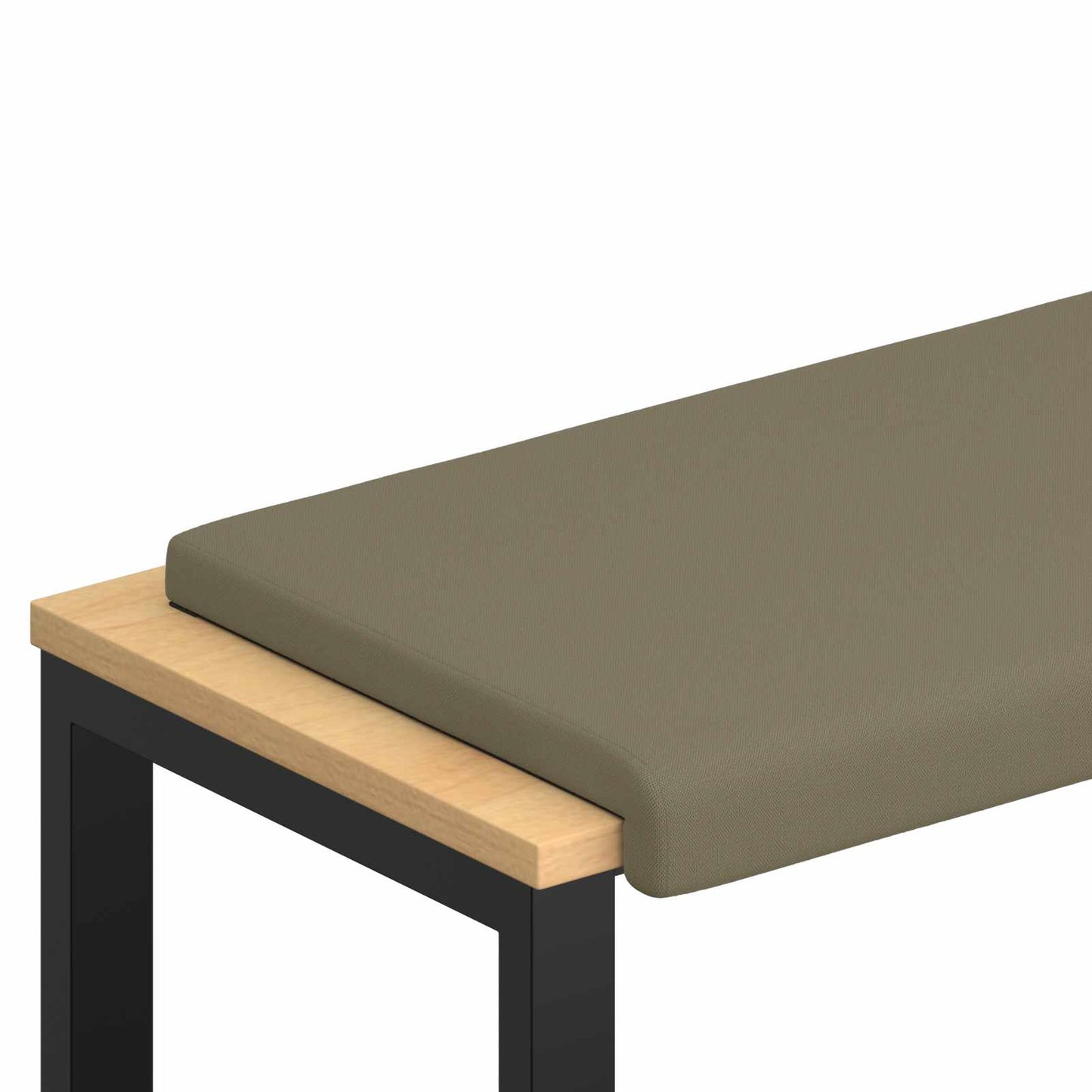 Bankkussen Textured Velvet Kaki Diepte 35 cm