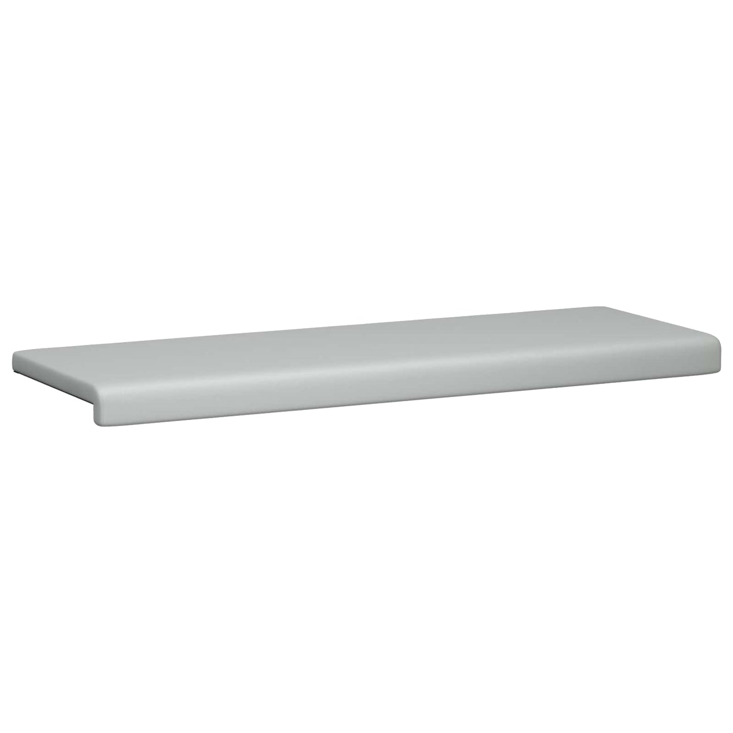 Bankkussen Textured Velvet Lichtgrijs Diepte 35 cm