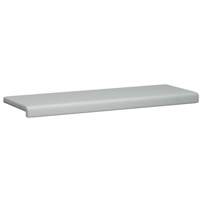 Bankkussen Textured Velvet Lichtgrijs Diepte 35 cm