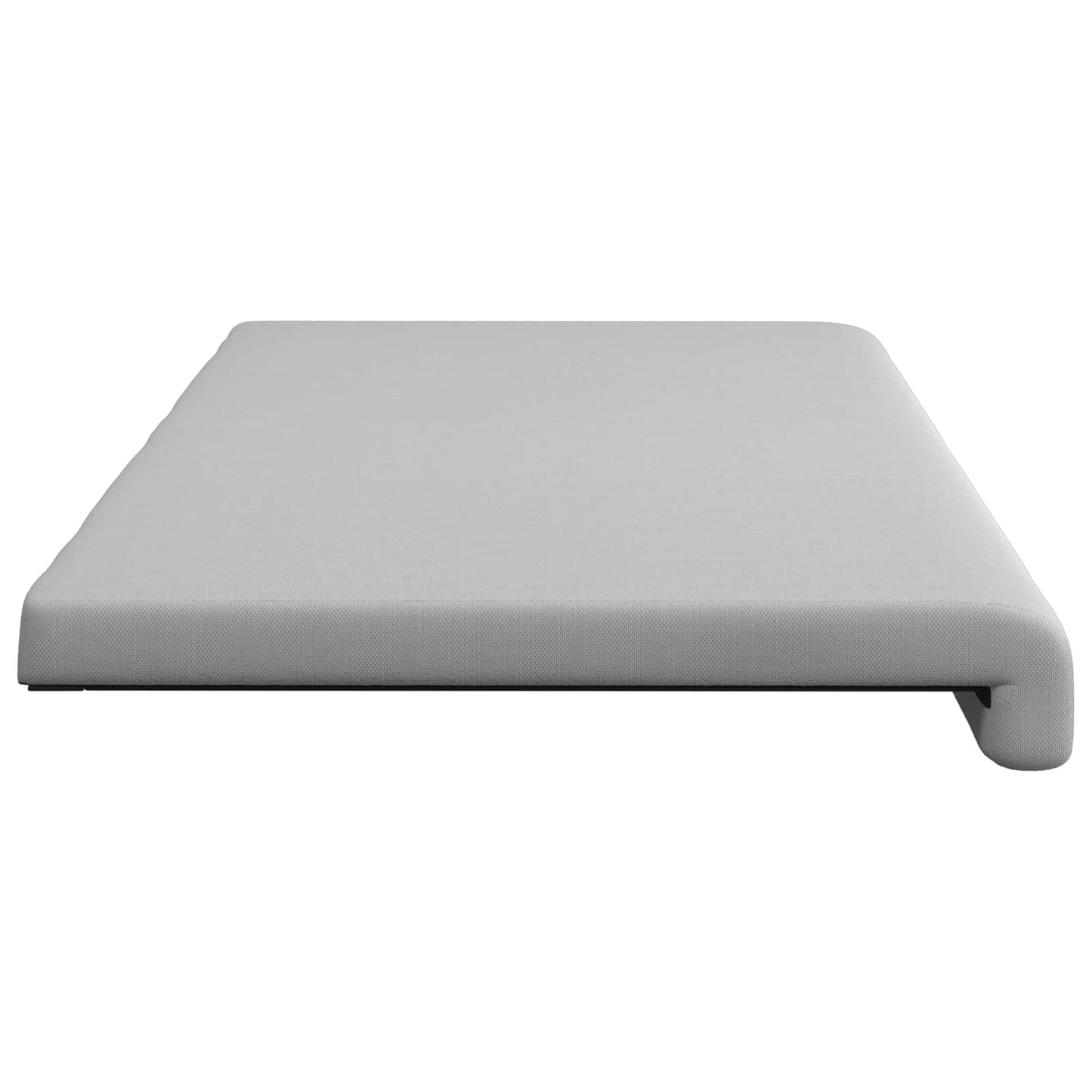 Bankkussen Textured Velvet Lichtgrijs Diepte 35 cm