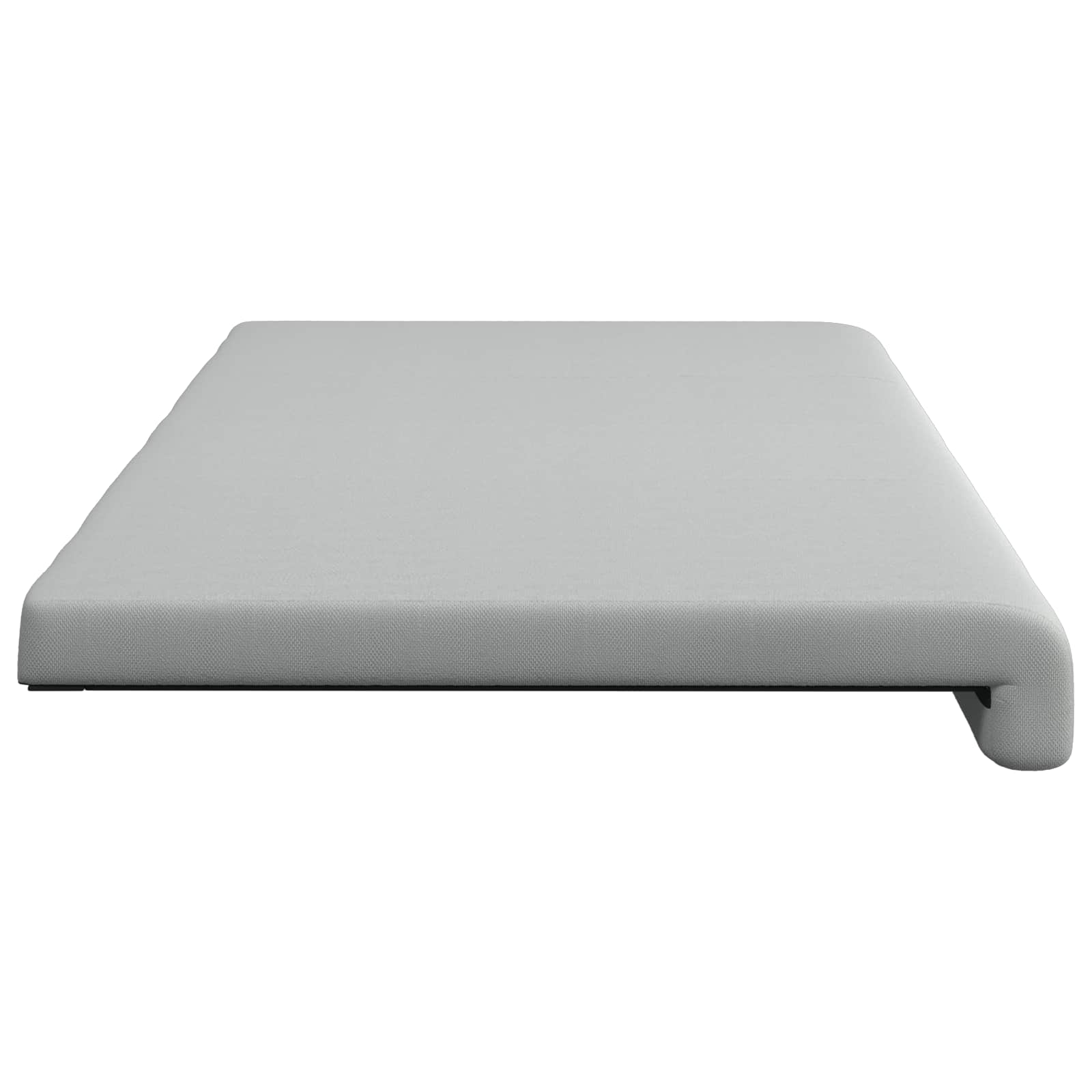 Bankkussen Textured Velvet Lichtgrijs Diepte 35 cm