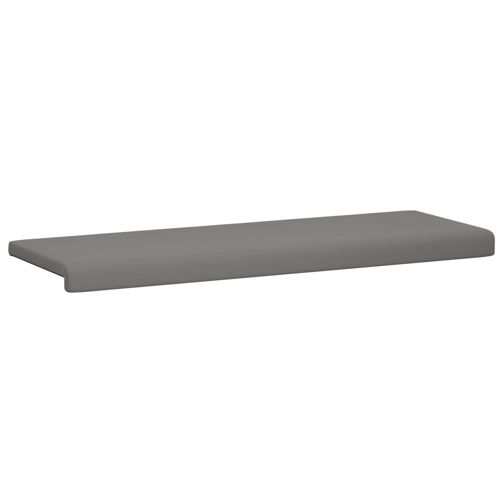 Bankkussen Textured Velvet Donkergrijs Diepte 35 cm