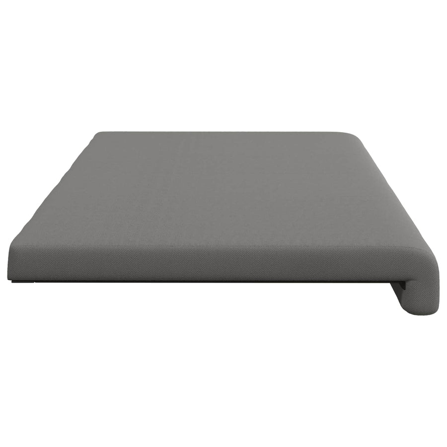 Bankkussen Textured Velvet Donkergrijs Diepte 35 cm