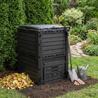 Compostbak 280L 59,5x60x81,5 cm zwart