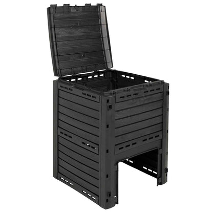 Tuincomposter Zwart 59,5 x 60 x 81,5 cm 280 l 100% PP