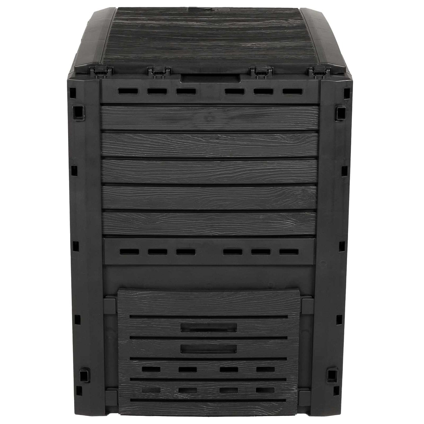 Tuincomposter Zwart 59,5 x 60 x 81,5 cm 280 l 100% PP