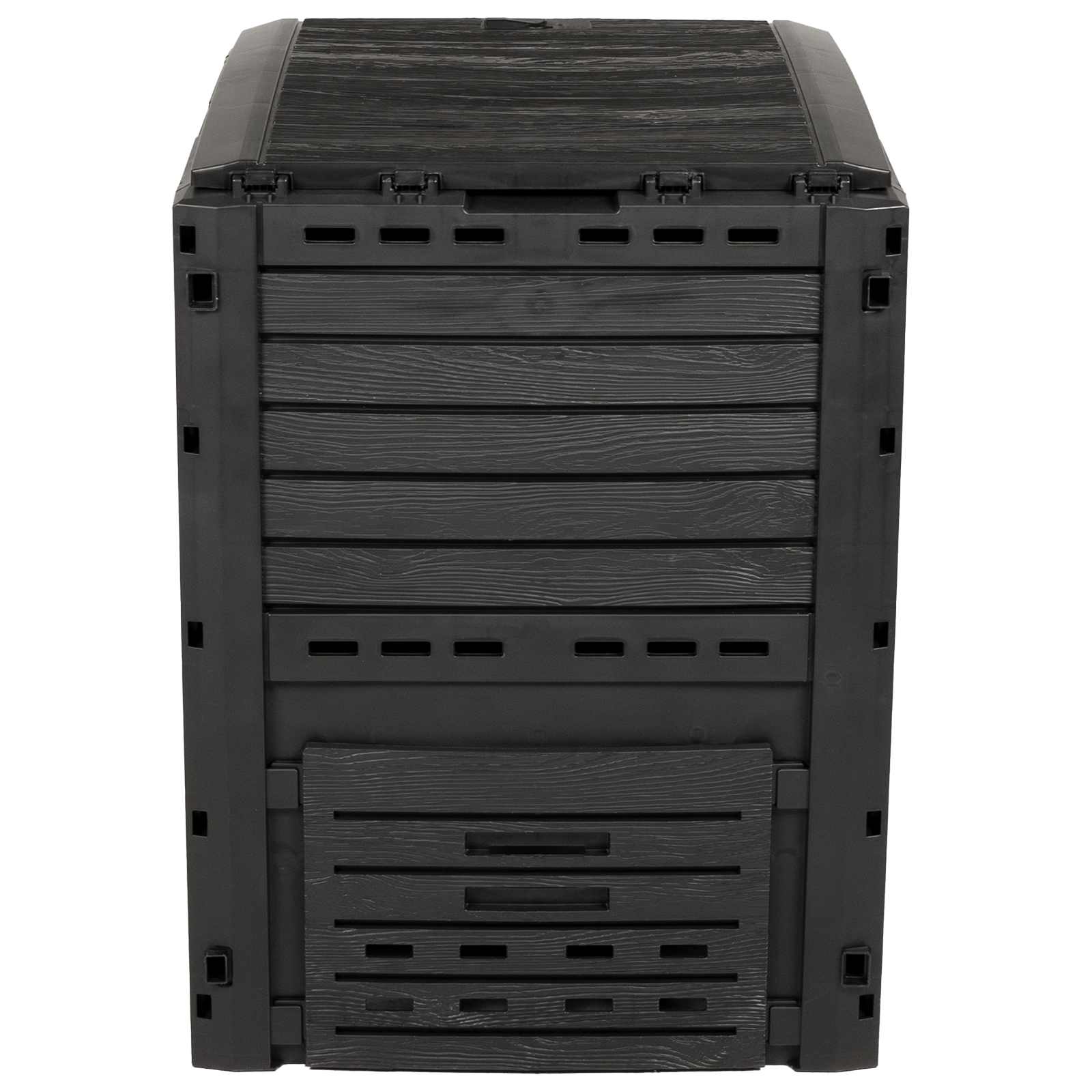 Tuincomposter Zwart 59,5 x 60 x 81,5 cm 280 l 100% PP