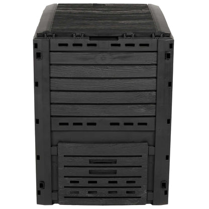 Tuincomposter Zwart 59,5 x 60 x 81,5 cm 280 l 100% PP