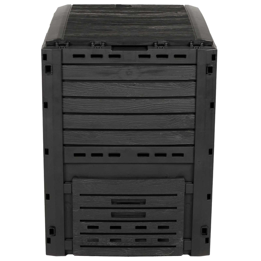 Tuincomposter Zwart 59,5 x 60 x 81,5 cm 280 l 100% PP
