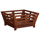 Vuurkorf 40x40x20 cm weervast staal roestkleurig