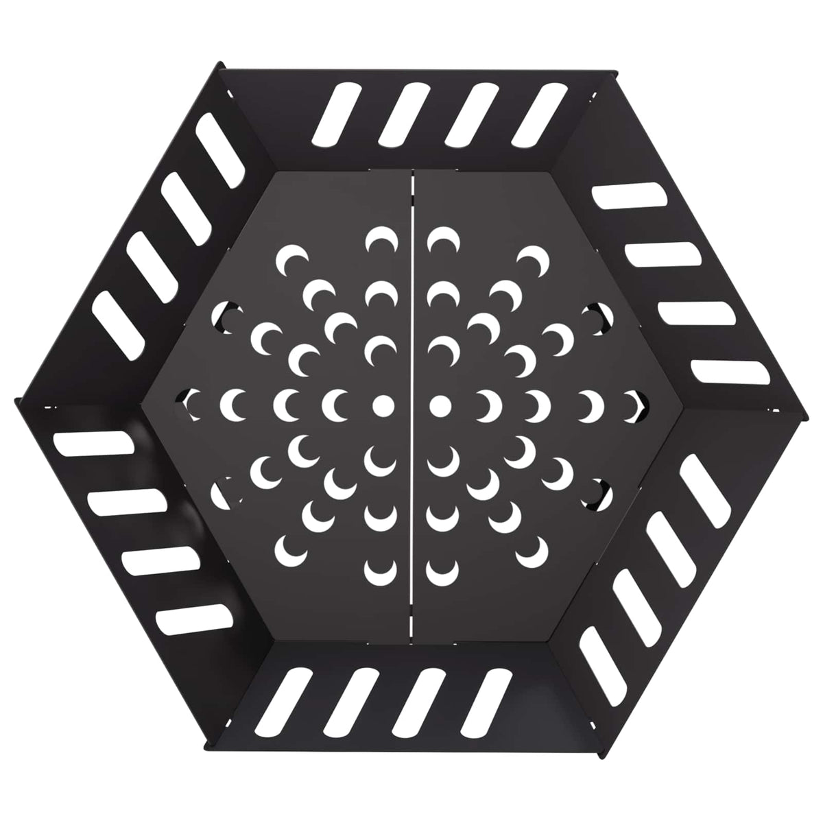 Vuurkorf Zwart 60 x 60 x 23 cm Staal